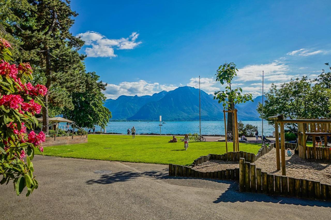 Soft Glam 1-Bedroom Appt - Lake & Mountain View Montreux Exterior photo